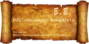 Büchelmayer Benedikta névjegykártya